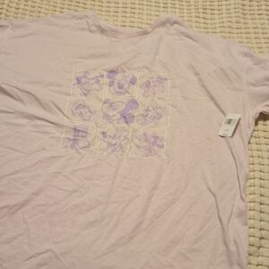 Disney Lavender Graphic Tee with Classic Characters